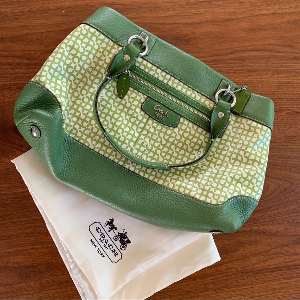 Coach satchel with dust bag